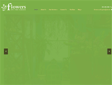 Tablet Screenshot of flowersonthegreen.com